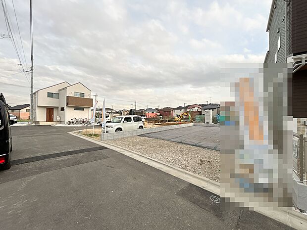 物件外観(2026年3月6日撮影、4月中旬完成予定)