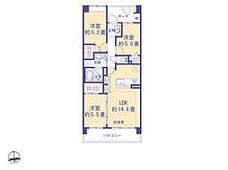 モンレーヴ吉祥寺 3LDKの間取図画像