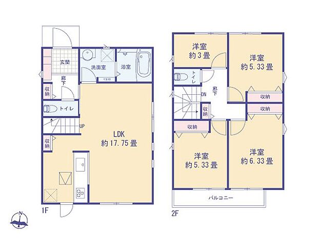 4LDK、価格4580万円、土地面積111.61?、建物面積87.48?