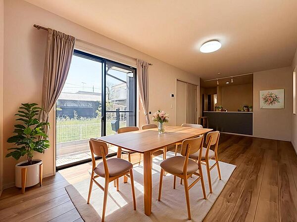 「どういう家具を置こうかな」とわくわくする。自分好みのこだわりのお部屋にしてオンリーワンの部屋でゆったりと寛ごう。※生成AIによるイメージです。家具・小物は販売価格に含まれません。