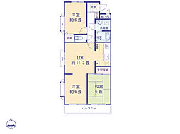 ライオンズマンション田無第5 3LDKの間取図画像