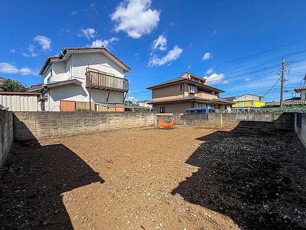 「のびのび暮らせる31坪」現地で実際の広さや陽当りの良さを体感可能。静かで落ち着いた住宅街です。