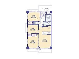 セイガステージ府中栄町 3LDKの間取図画像