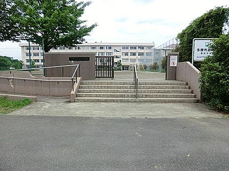 多摩市立落合中学校まで約414m