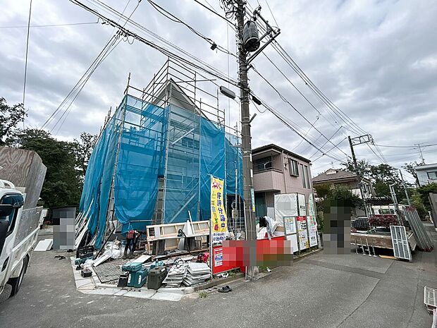 物件外観(2026年9月18日撮影)10月下旬完成予定