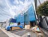 外観：木造在来軸組工法で確かな家づくりを推進中。工事中の現地見学や周辺環境のご案内も随時承ります。