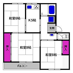 渦ヶ森コーポ4号館 1階