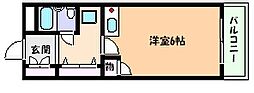 メゾンハレ ワンルームの間取図画像
