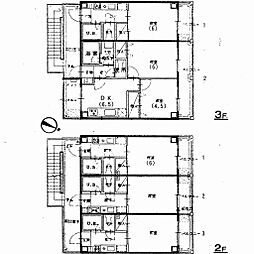 峯本ビル 2DKの間取図画像