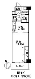 グラシア幟町 1DKの間取図画像