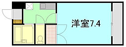 M.Eハイツ 1Kの間取図画像