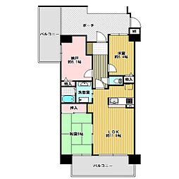 間取図画像 2SLDK