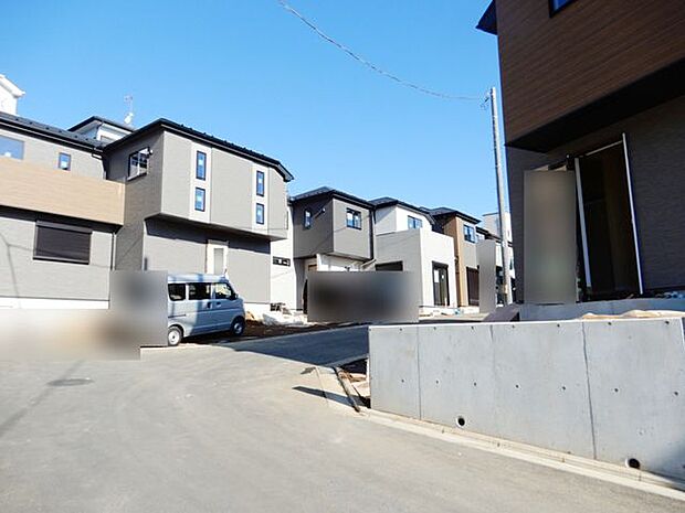 前面道路＆現地土地