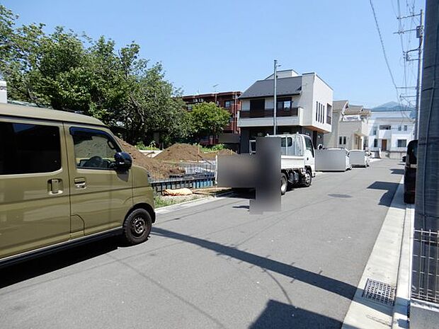前面道路&現地土地写真