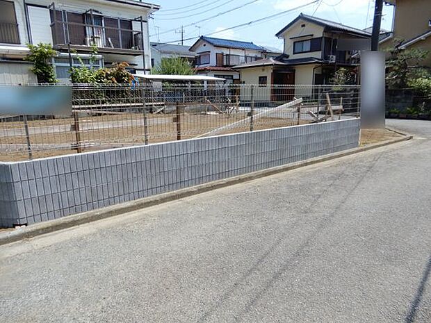 前面道路&現地土地