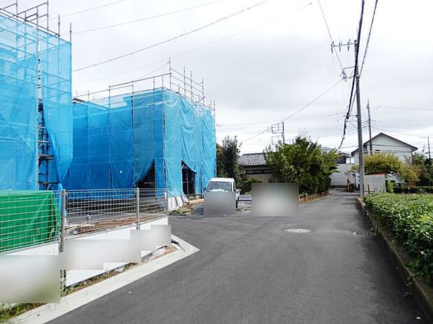 前面道路&外観
