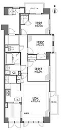 練馬桜台ガーデンハウス 3LDKの間取図画像