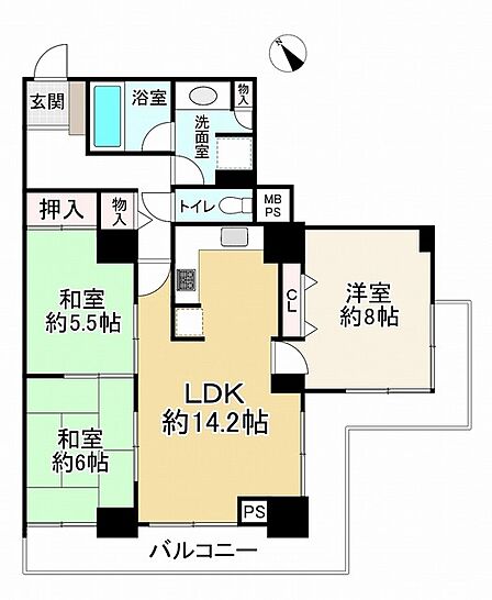 3LDK 間取り