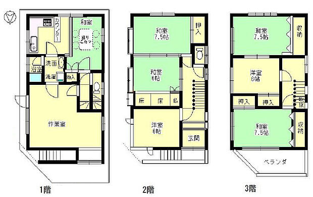 地下鉄中央線 長田駅まで 徒歩9分(8K)の間取り