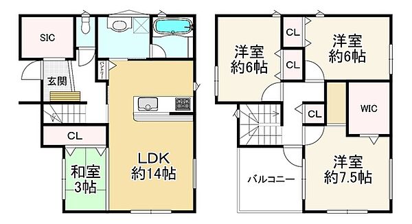 間取りを拡大表示