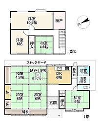 近江鉄道近江本線 日野駅 徒歩28分 7SDKの間取り