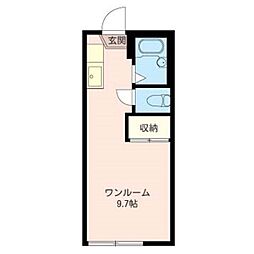ヒルスミズキ ワンルームの間取図画像