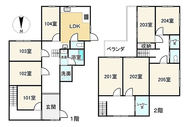 ＪＲ北陸本線 長浜駅まで 徒歩22分(9LDK)の間取り