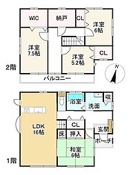 JR東海道・山陽本線 彦根駅 バス16分 正法寺下車 徒歩3分 4SLDKの間取り