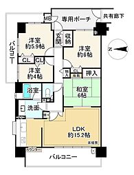 ファミール長浜・豊公園前 4LDKの間取り