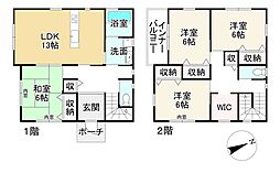近江鉄道近江本線 高宮駅 徒歩7分 4LDKの間取り
