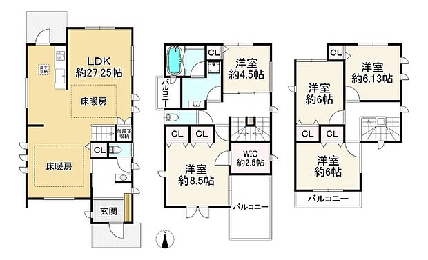 南海高野線 堺東駅まで 徒歩10分(5LDK)の間取り