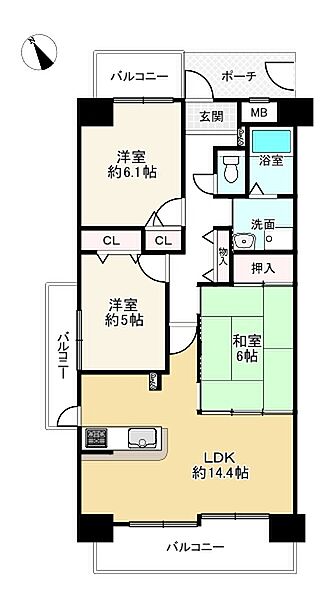 間取りを拡大表示