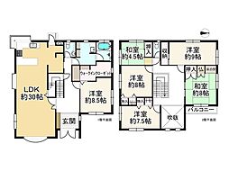 JR湖西線 比良駅 徒歩10分 6LDKの間取り