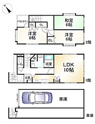 京都地下鉄東西線 椥辻駅 徒歩20分 3LDKの間取り