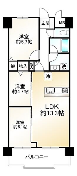 間取り：326000263764