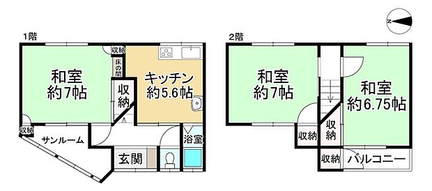 ＪＲ関西本線 志紀駅まで 徒歩5分(3K)の間取り