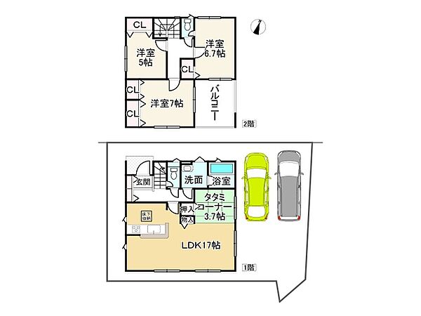 間取りを拡大表示