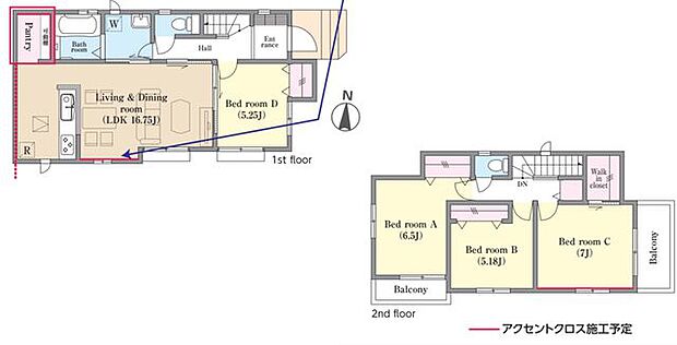 【間取図】1号棟