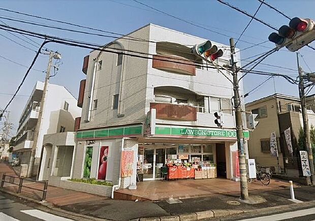 ローソンストア100市川欠真間店 徒歩7分。 500m
