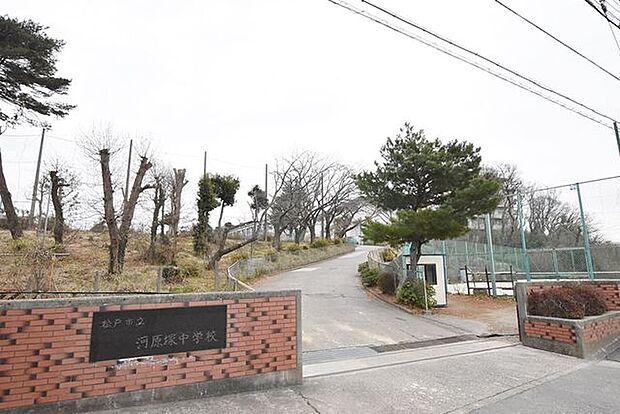 松戸市立河原塚中学校 徒歩7分。 500m
