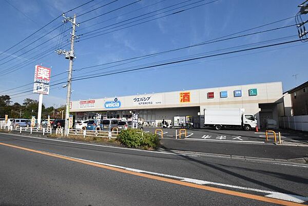 ウエルシア松戸高塚2号店 徒歩12分。 900m
