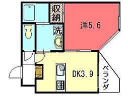 BlancNeige銀閣寺道 3階1LDKの間取り