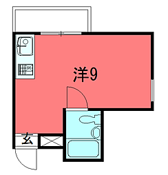 ハイツエスペランザ ワンルームの間取図画像