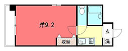 ソレイユ 1Kの間取図画像