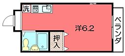 アブレスト岩倉 1Kの間取図画像