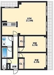 間取図画像 2LDK