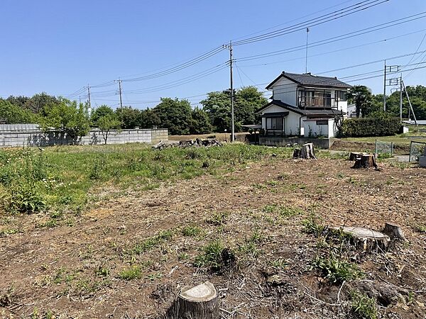 敷地内を撮影、以前には立木もありました。
