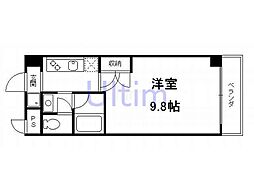 RECTANGLE伏見稲荷 4階1Kの間取り
