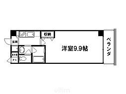 STRUCTURE鴨川紫明 1Kの間取図画像