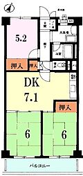 間取図画像 3DK